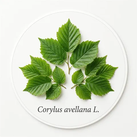 Liście leszczyny — Corylus avellana